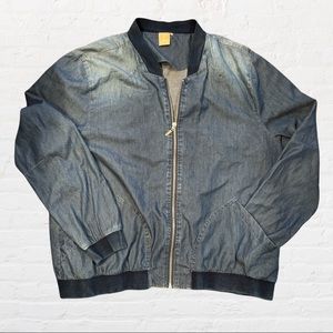 Véro jeans zip up jacket, size XXL